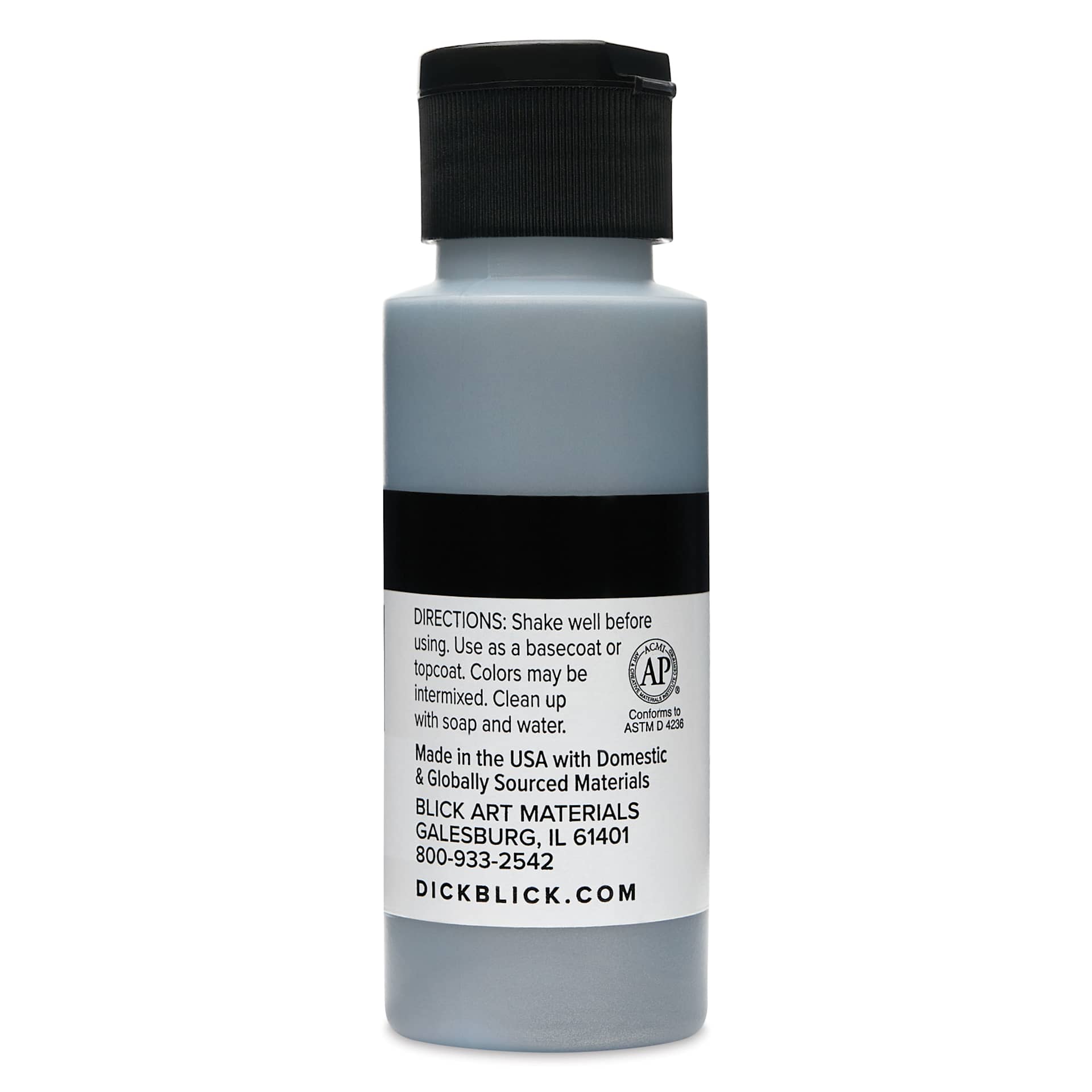 Blick Matte Acrylic - Silver Metallic, 2 oz bottle