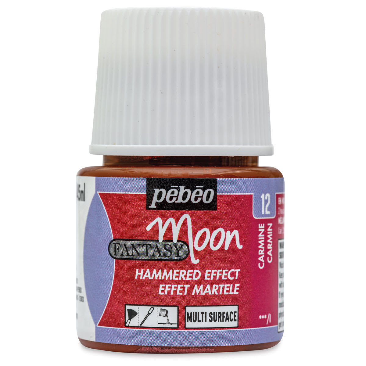 Pebeo Fantasy Moon Paints - Carmine, 45 ml bottle