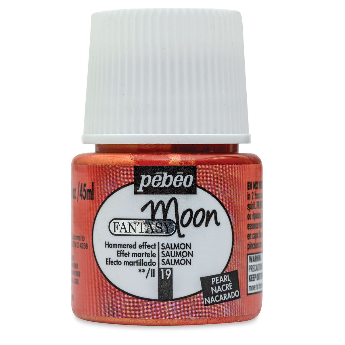 Pebeo Fantasy Moon Paints - Salmon, 45 ml bottle