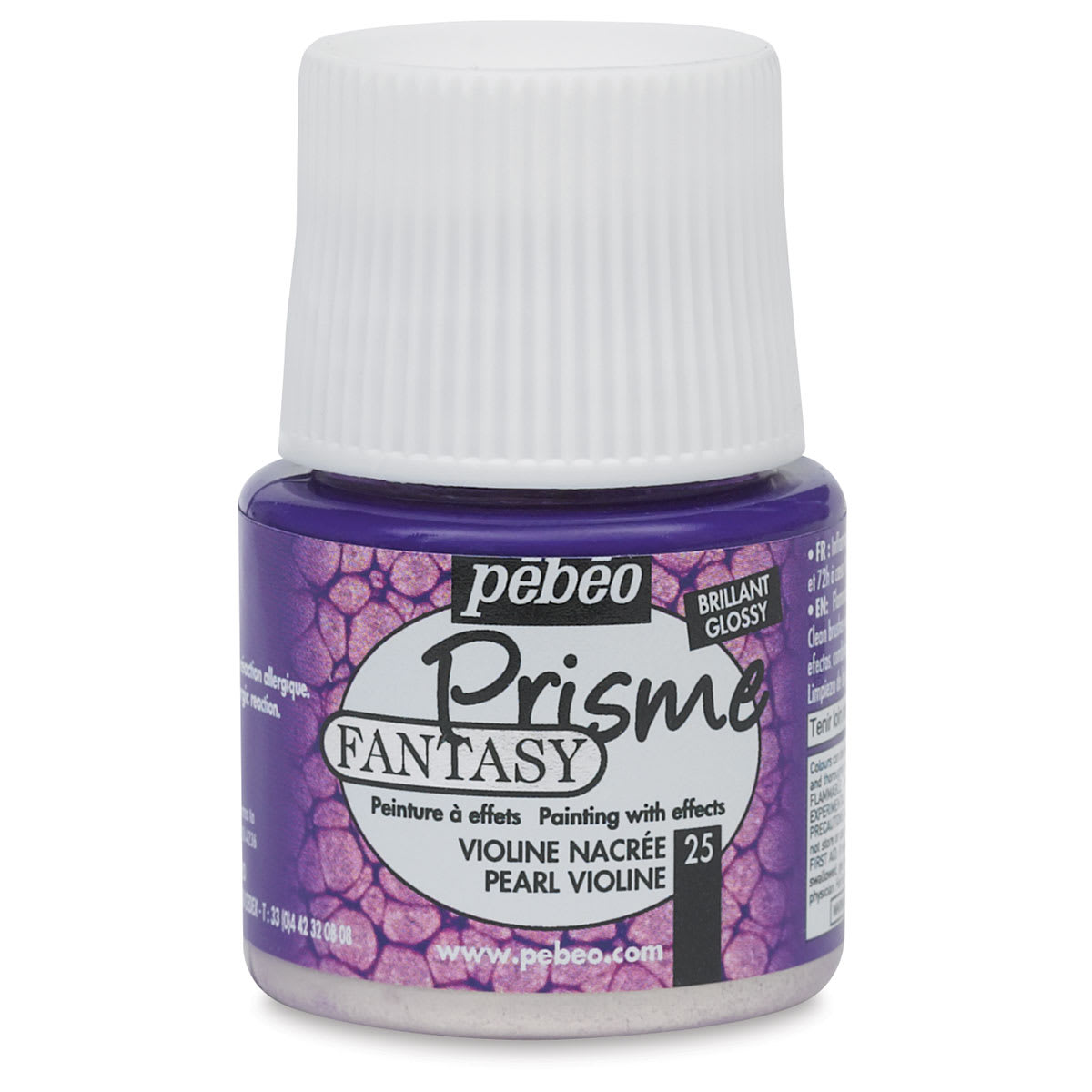Pebeo Fantasy Prisme Paint - Pearl Violine, 45 ml bottle