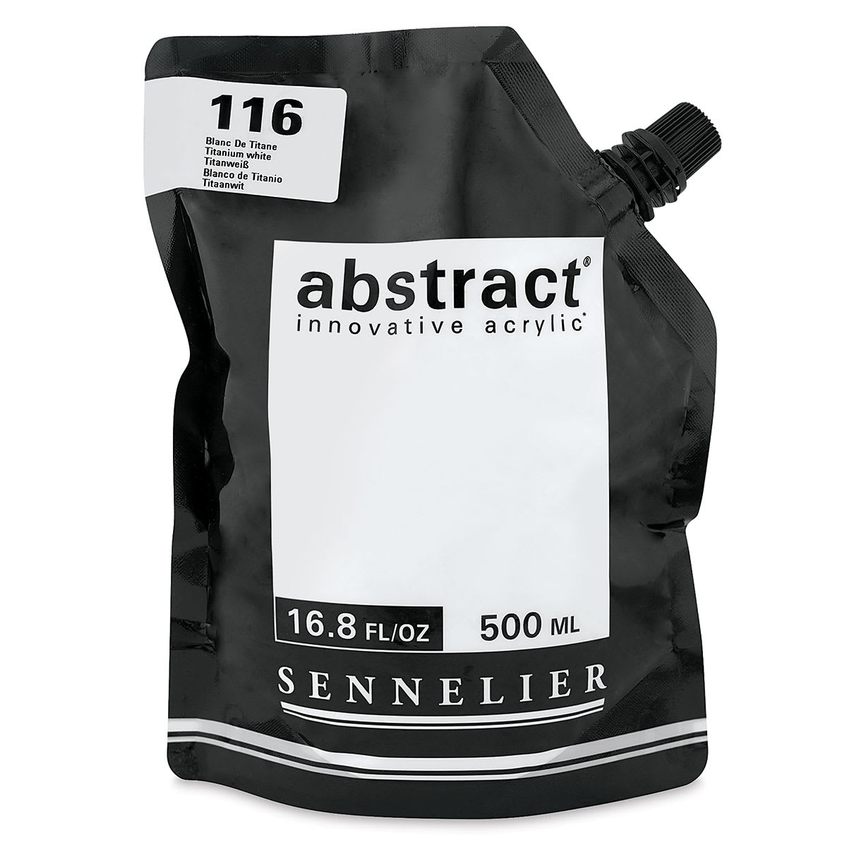Sennelier Abstract Acrylic - Titanium White, 500 ml pouch