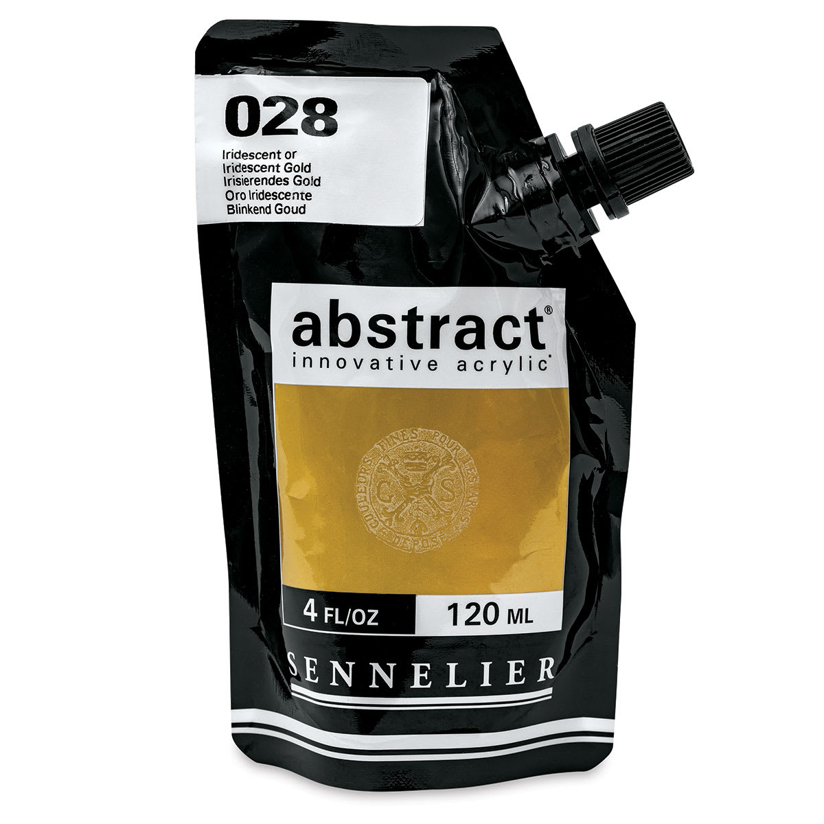 Sennelier Abstract Acrylic - Iridescent Gold, 120 ml pouch