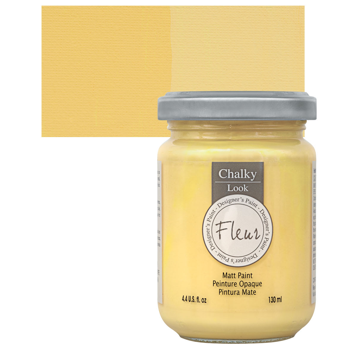 Fleur Chalky Look Paint - Love in Portofino, 4.4 oz jar and swatch