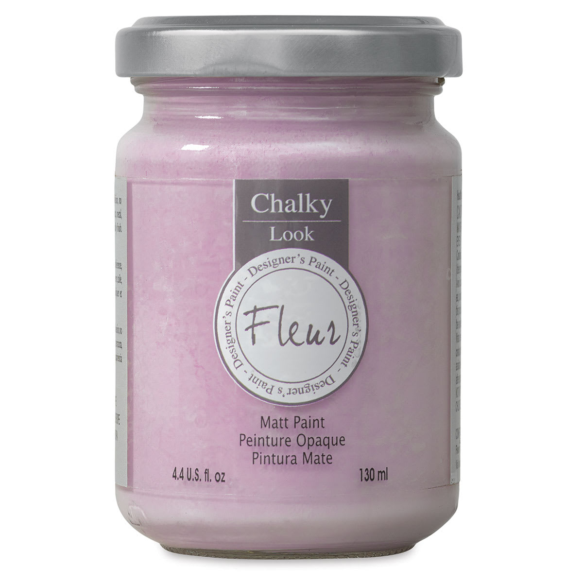 Fleur Chalky Look Paint - Babydoll Silk, 4.4 oz jar