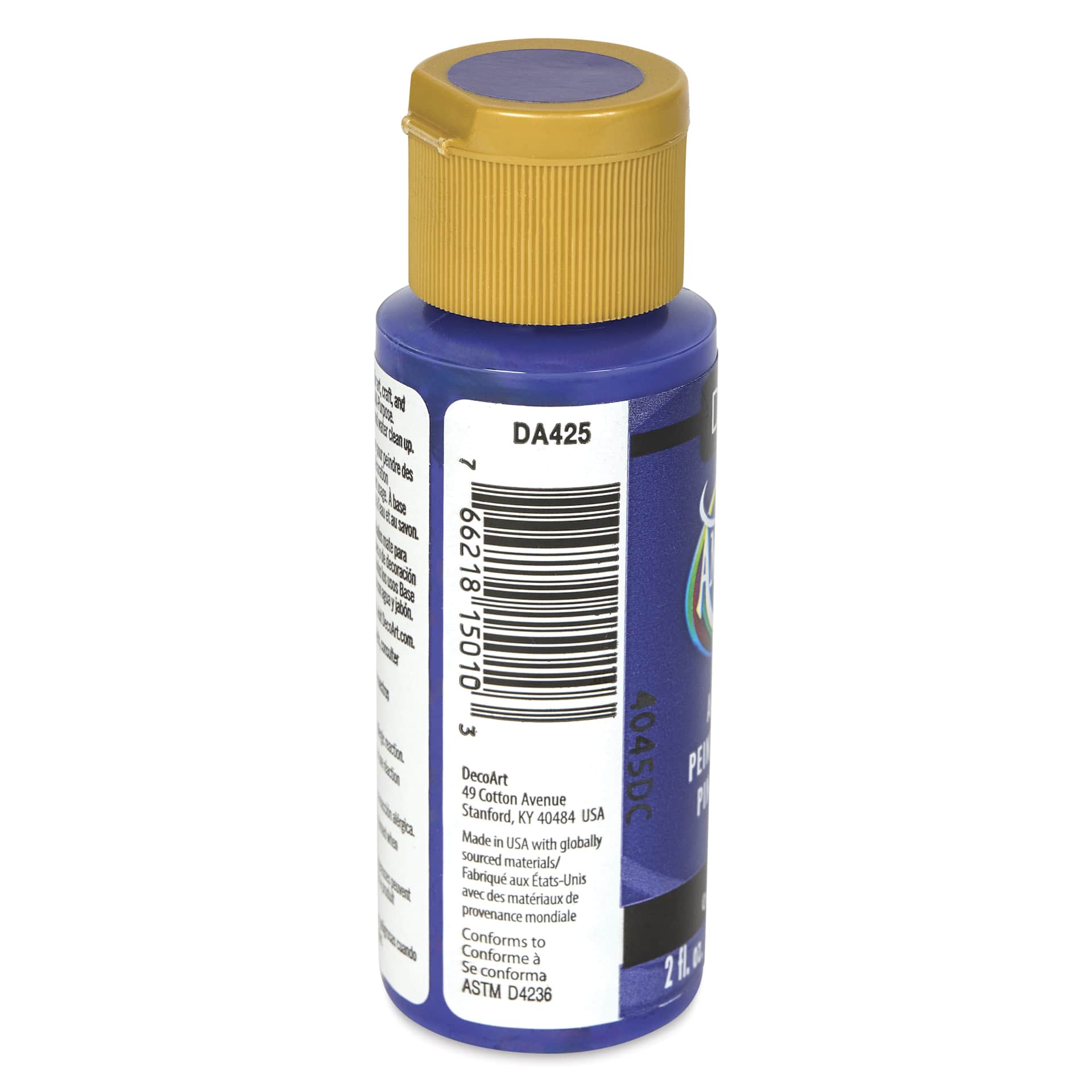 DecoArt Americana Acrylic Paint - Twilight, 2 oz bottle back