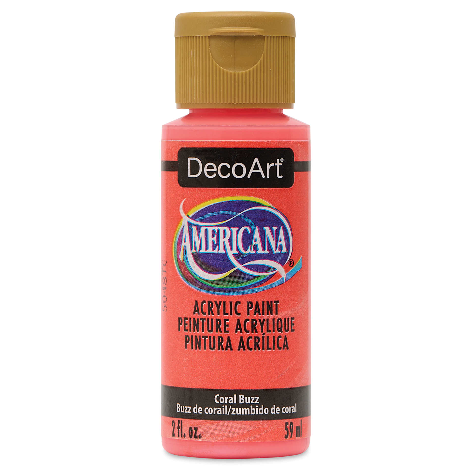DecoArt Americana Acrylic Paint - Coral Buzz, 2 oz