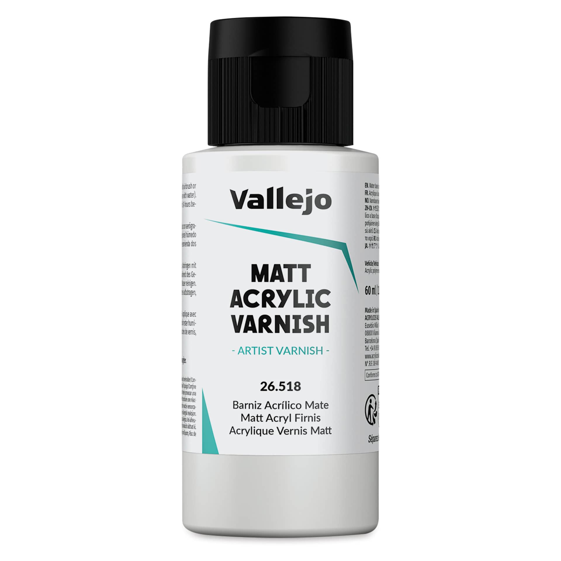 Vallejo Permanent Acrylic Varnish - Matte, 60 ml