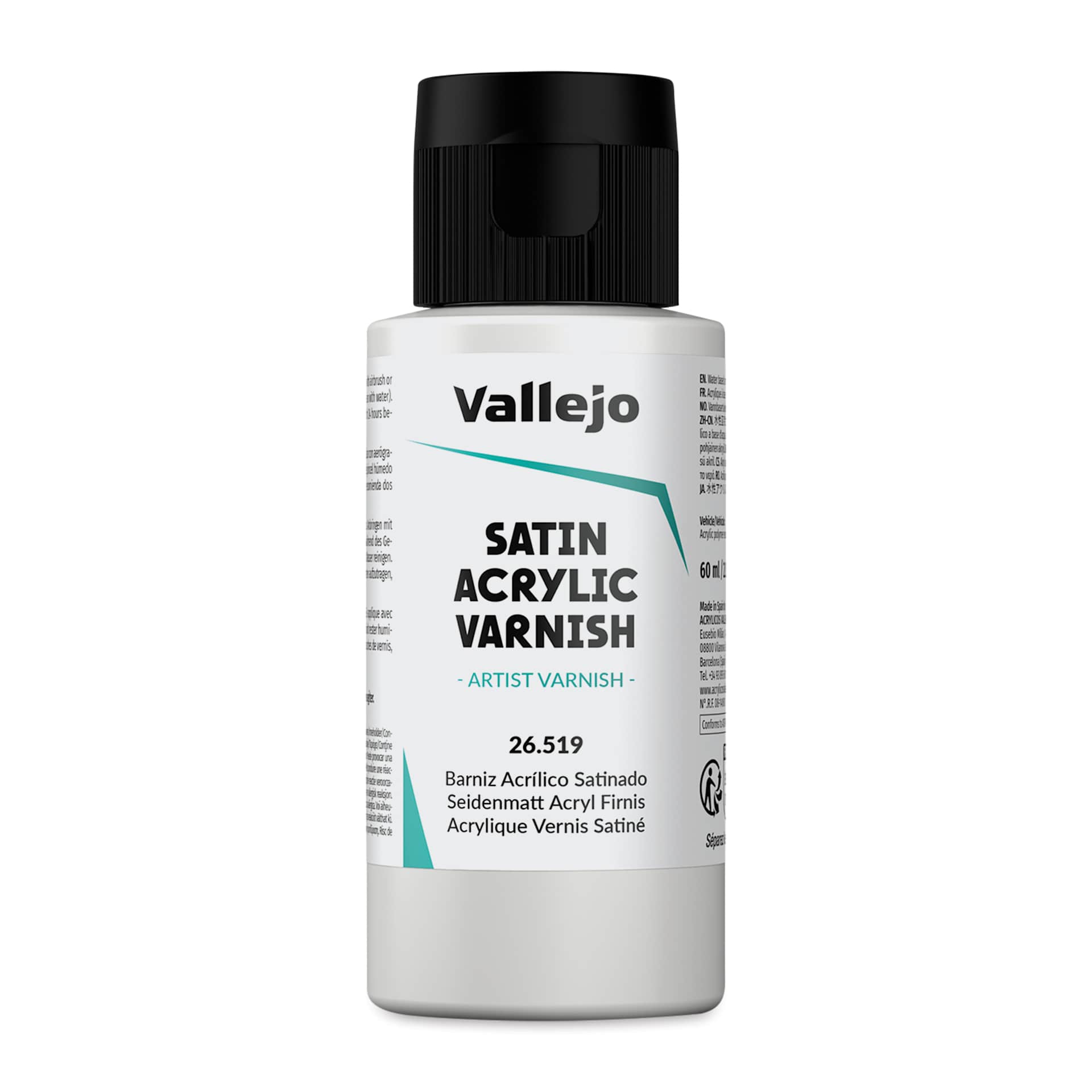 Vallejo Permanent Acrylic Varnish - Satin, 60 ml