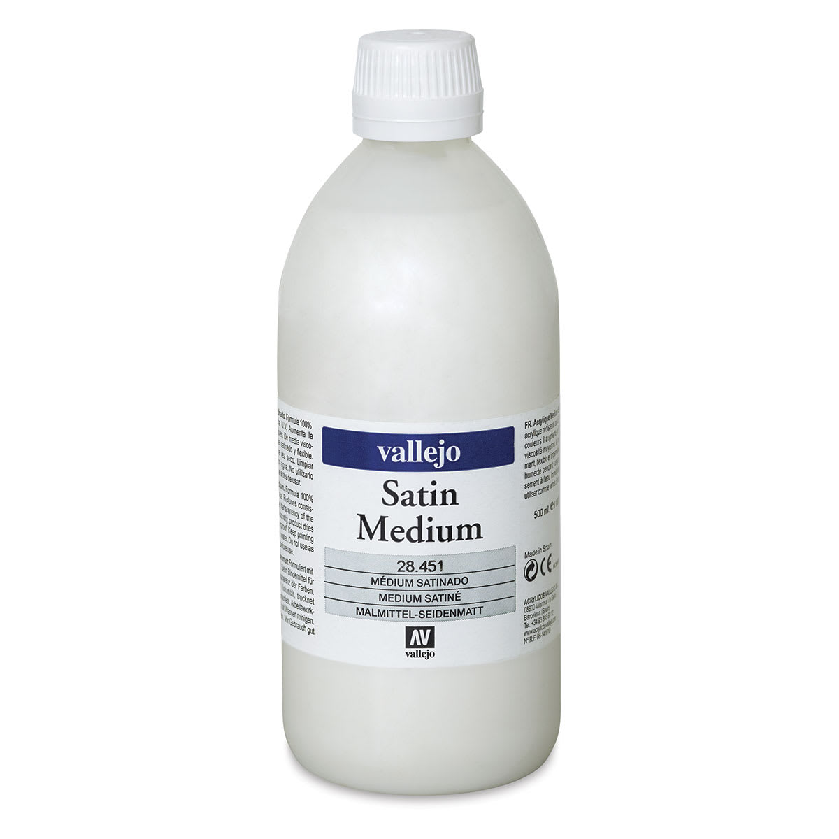 Vallejo Acrylic Medium - Satin, 500 ml Vallejo Acrylic Medium - Satin, 500 ml