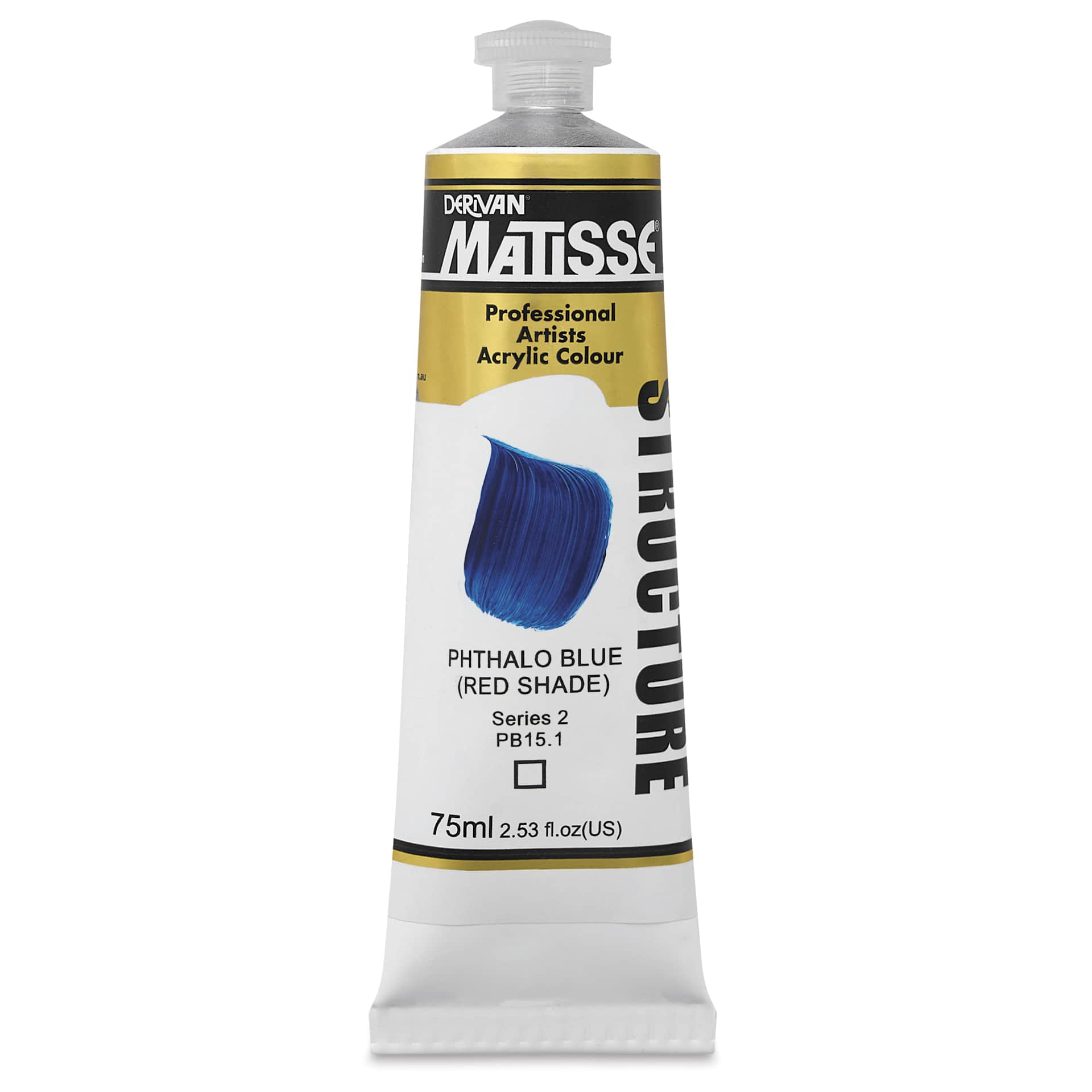 Matisse Structure Paint - Phthalo Blue (Red Shade), 75 ml