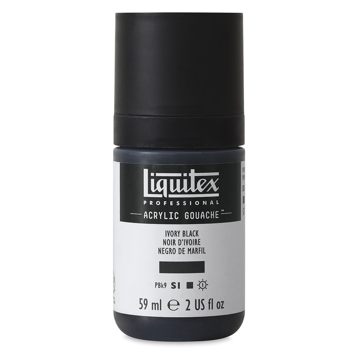 Liquitex Acrylic Gouache - Ivory Black, 59 ml