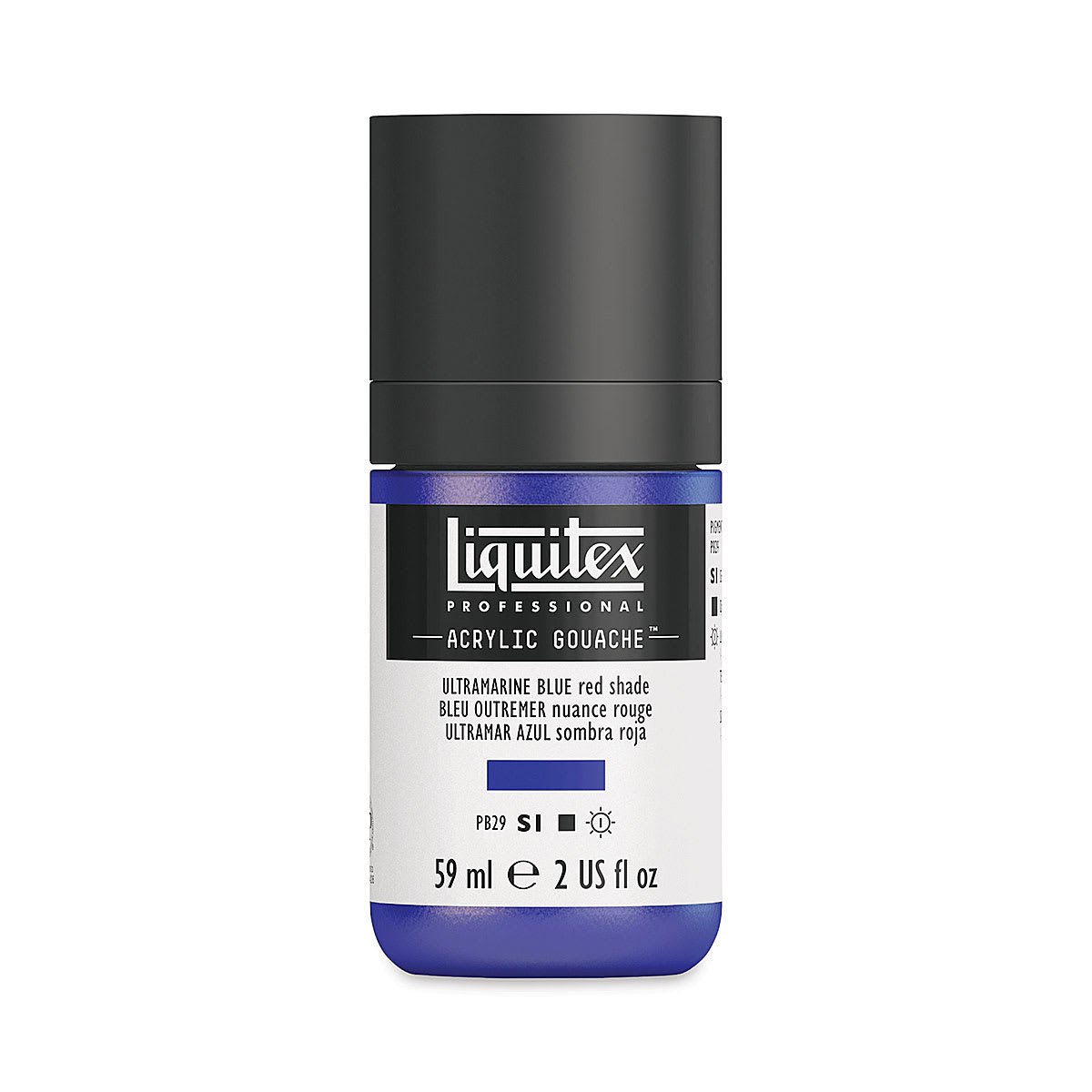 Liquitex Acrylic Gouache - Ultramarine Blue Red Shade, 59 ml