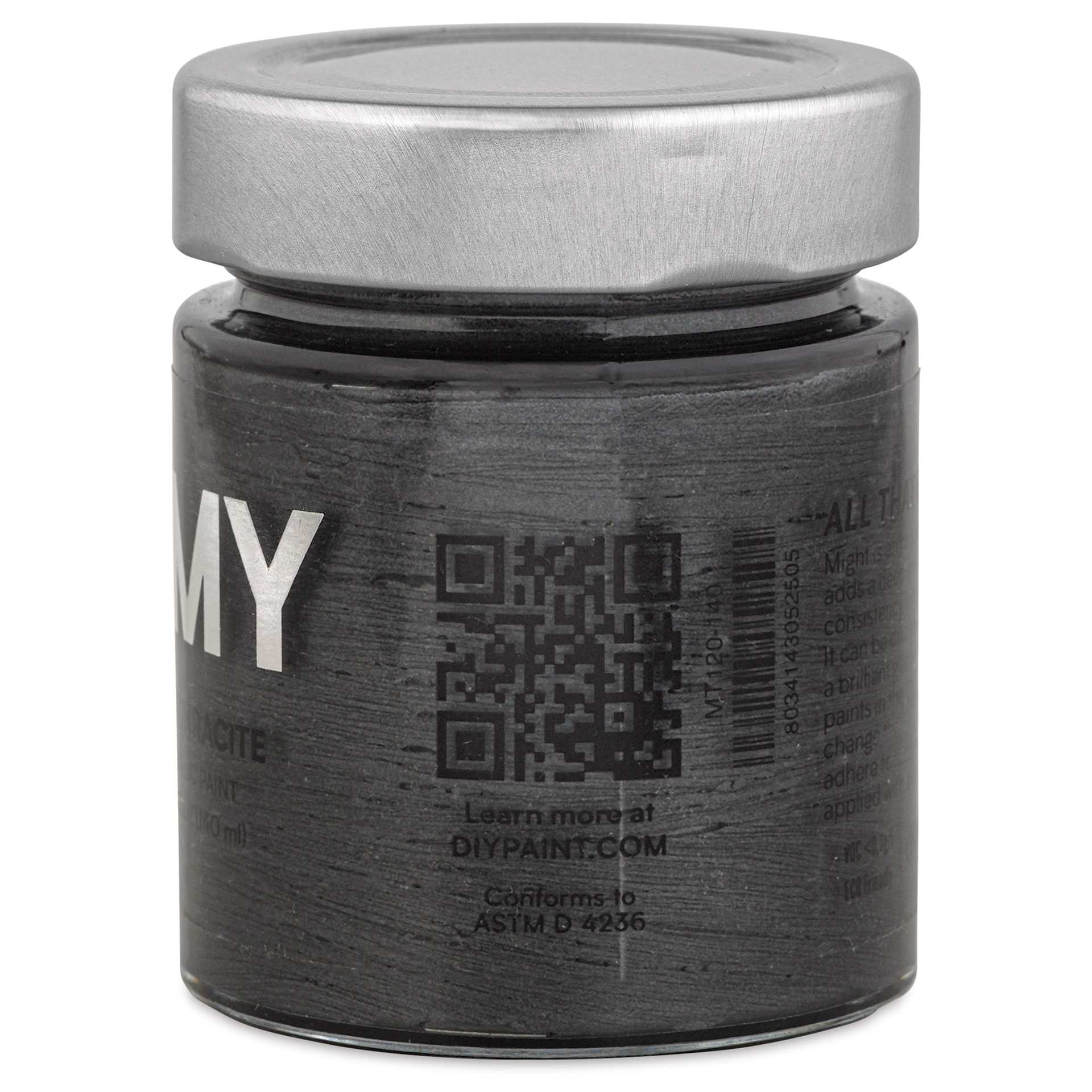 Tommy Art Mineral Paint - Anthracite (Metallic), 140 ml right side
