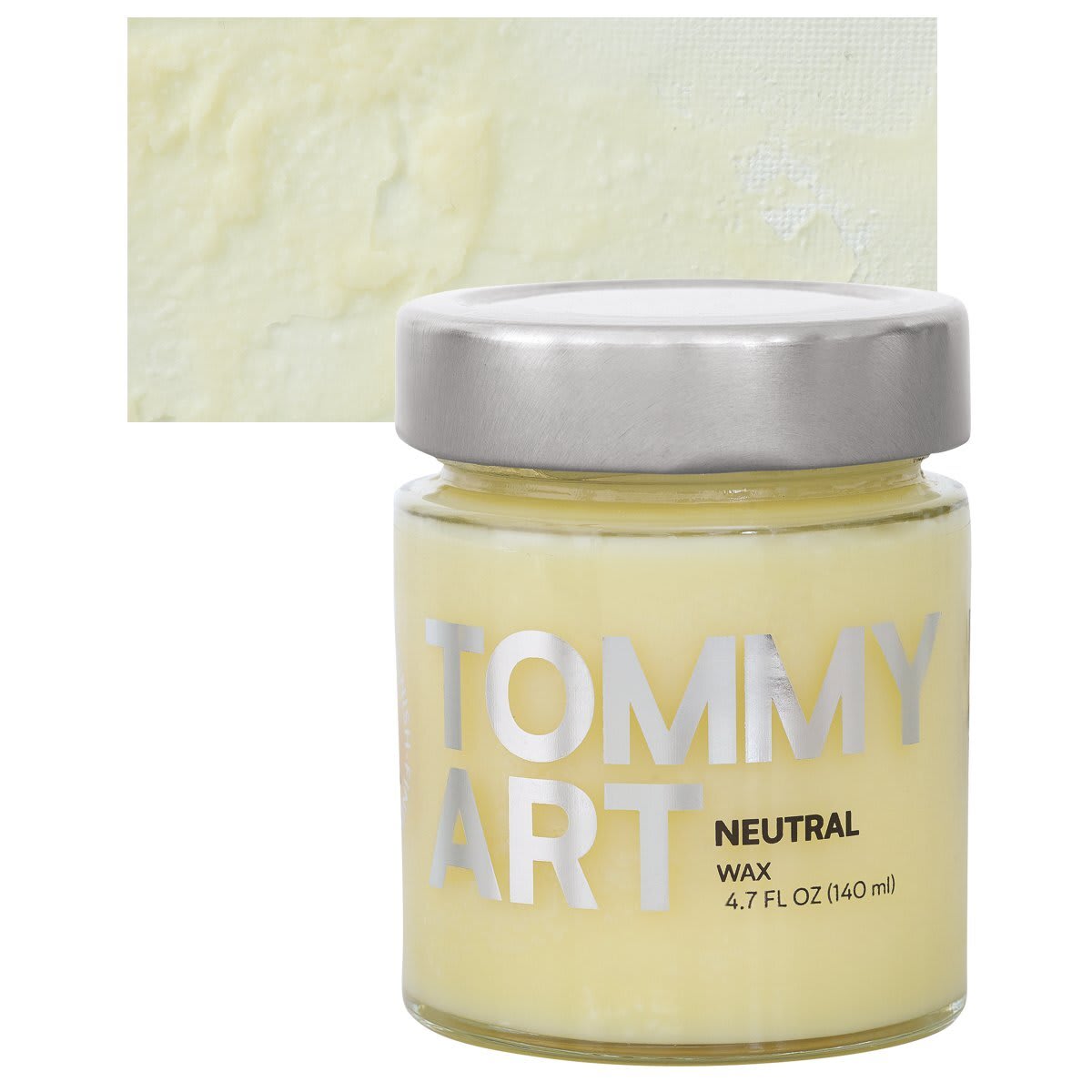Tommy Art DIY System - Neutral Wax, 140 ml jar and swatch