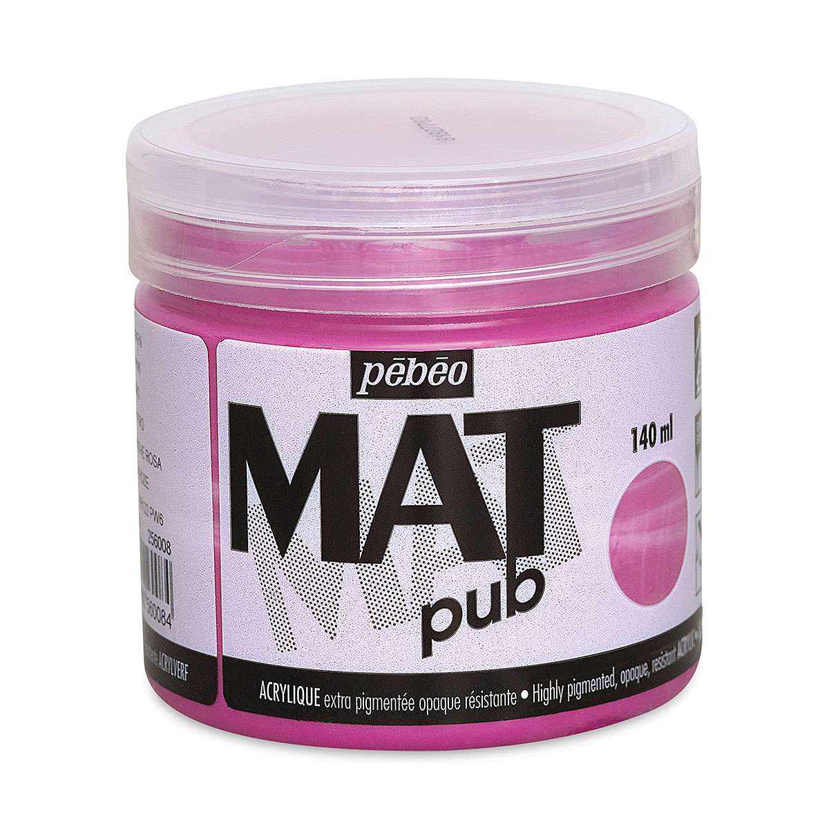Pebeo Mat Pub Acrylic Paint - Tyrian Pink, 140 ml