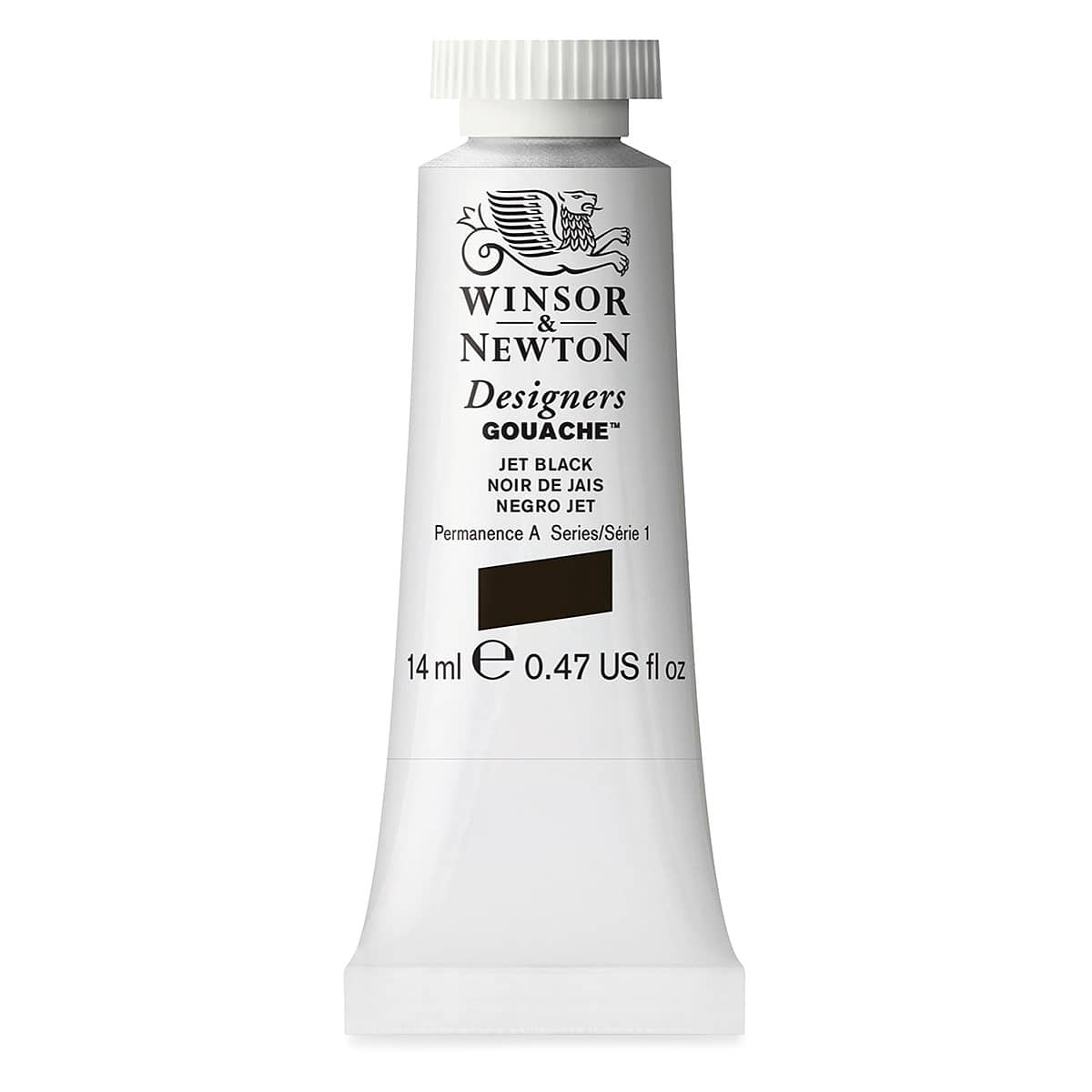 Winsor & Newton Designers Gouache - Jet Black, 14 ml tube
