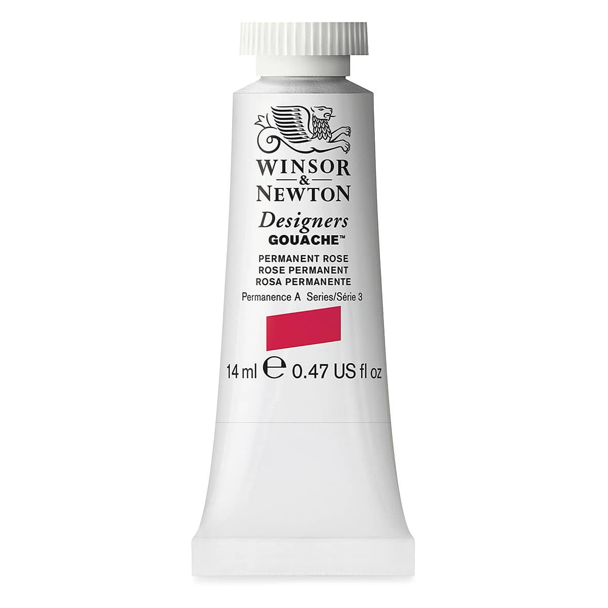 Winsor & Newton Designers Gouache - Permanent Rose, 14 ml tube