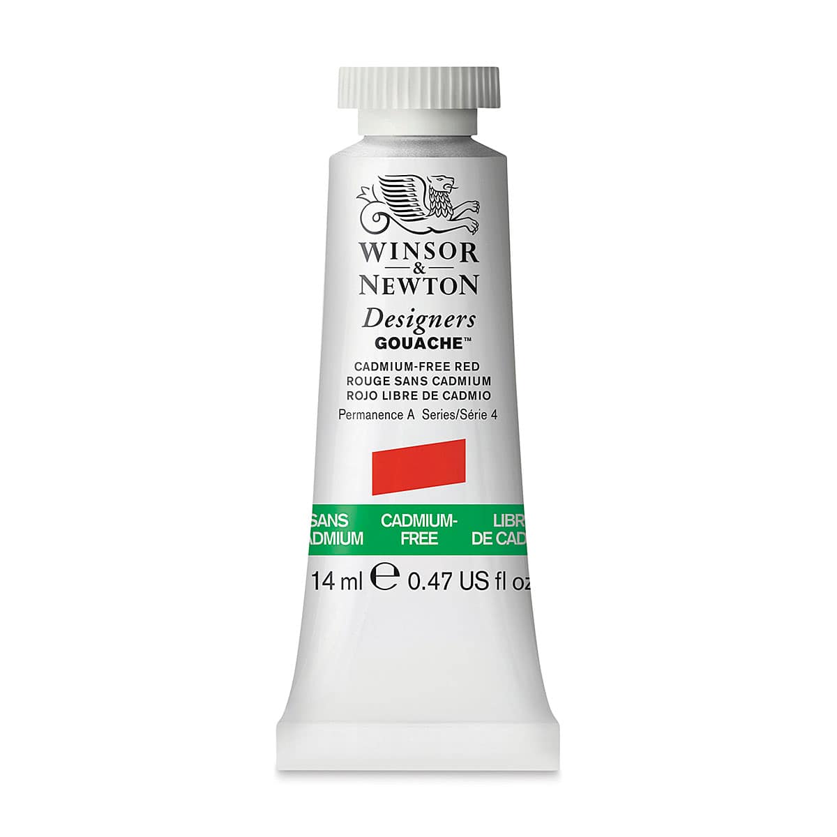 Winsor & Newton Designers Gouache - Cadmium-Free Red, 14 ml tube Winsor & Newton Designers Gouache - Cadmium-Free Red, 14 ml tube