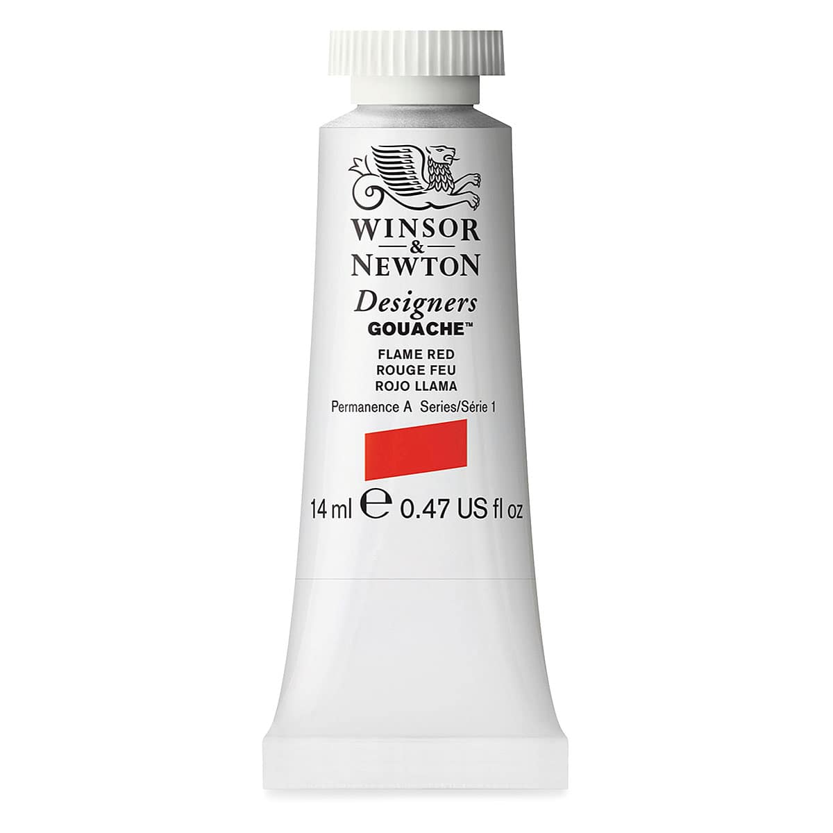 Winsor & Newton Designers Gouache - Flame Red, 14 ml tube