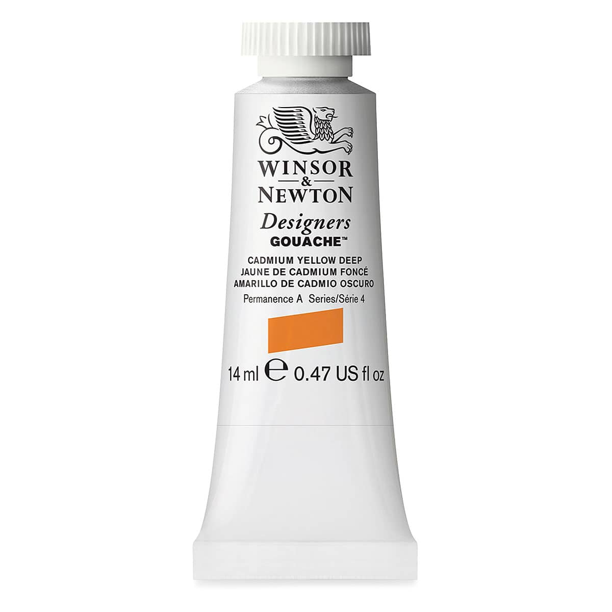 Winsor & Newton Designers Gouache - Cadmium Yellow Deep, 14 ml tube