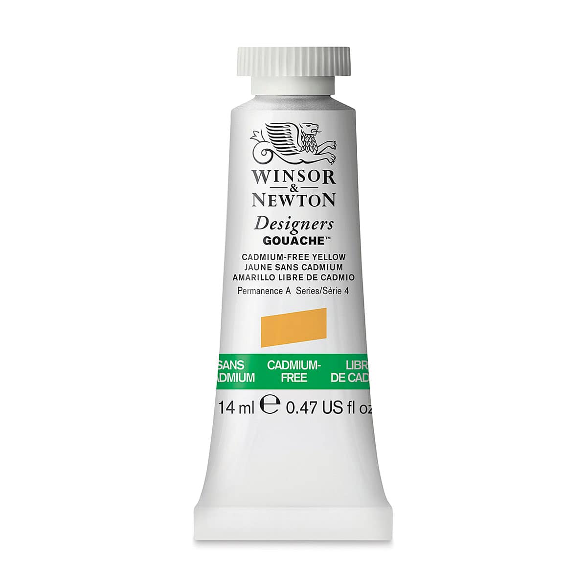Winsor & Newton Designers Gouache - Cadmium-Free Yellow, 14 ml tube Winsor & Newton Designers Gouache - Cadmium-Free Yellow, 14 ml tube