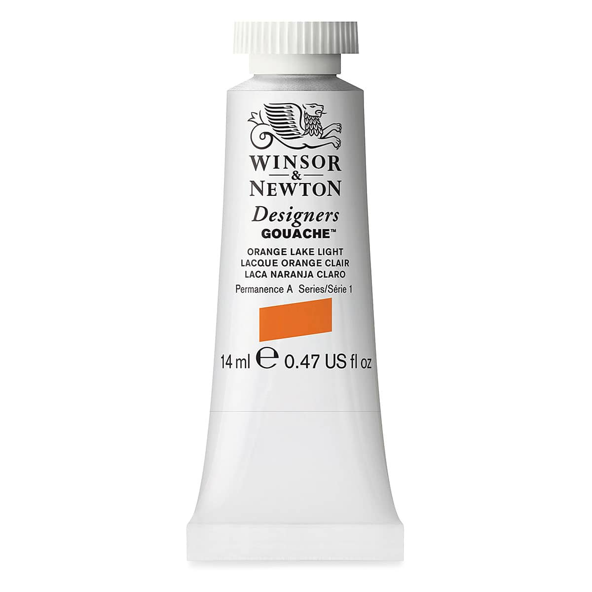 Winsor & Newton Designers Gouache - Orange Lake Light, 14 ml tube