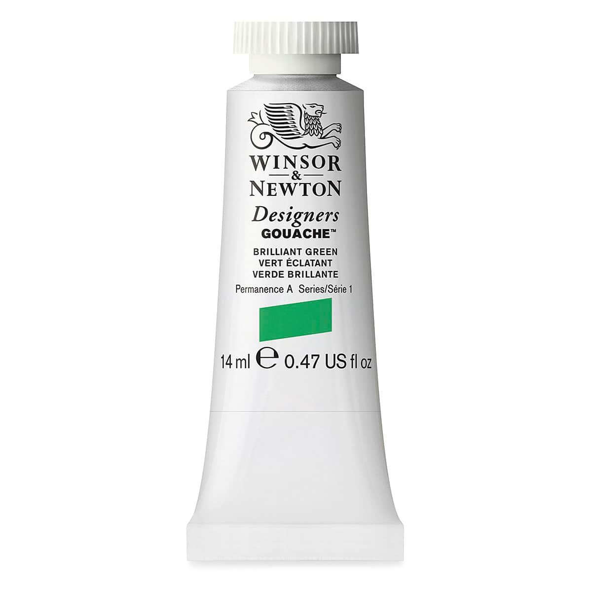 Winsor & Newton Designers Gouache - Brilliant Green, 14 ml tube