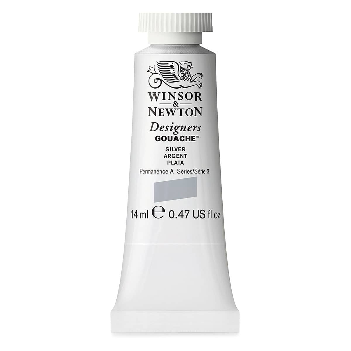 Winsor & Newton Designers Gouache - Silver (Mica Based), 14 ml tube