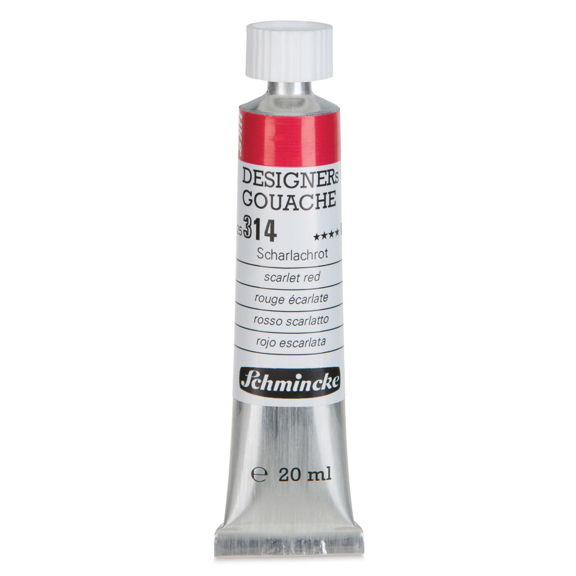 Schmincke Designers Gouache - Scarlet Red, 20 ml Tube