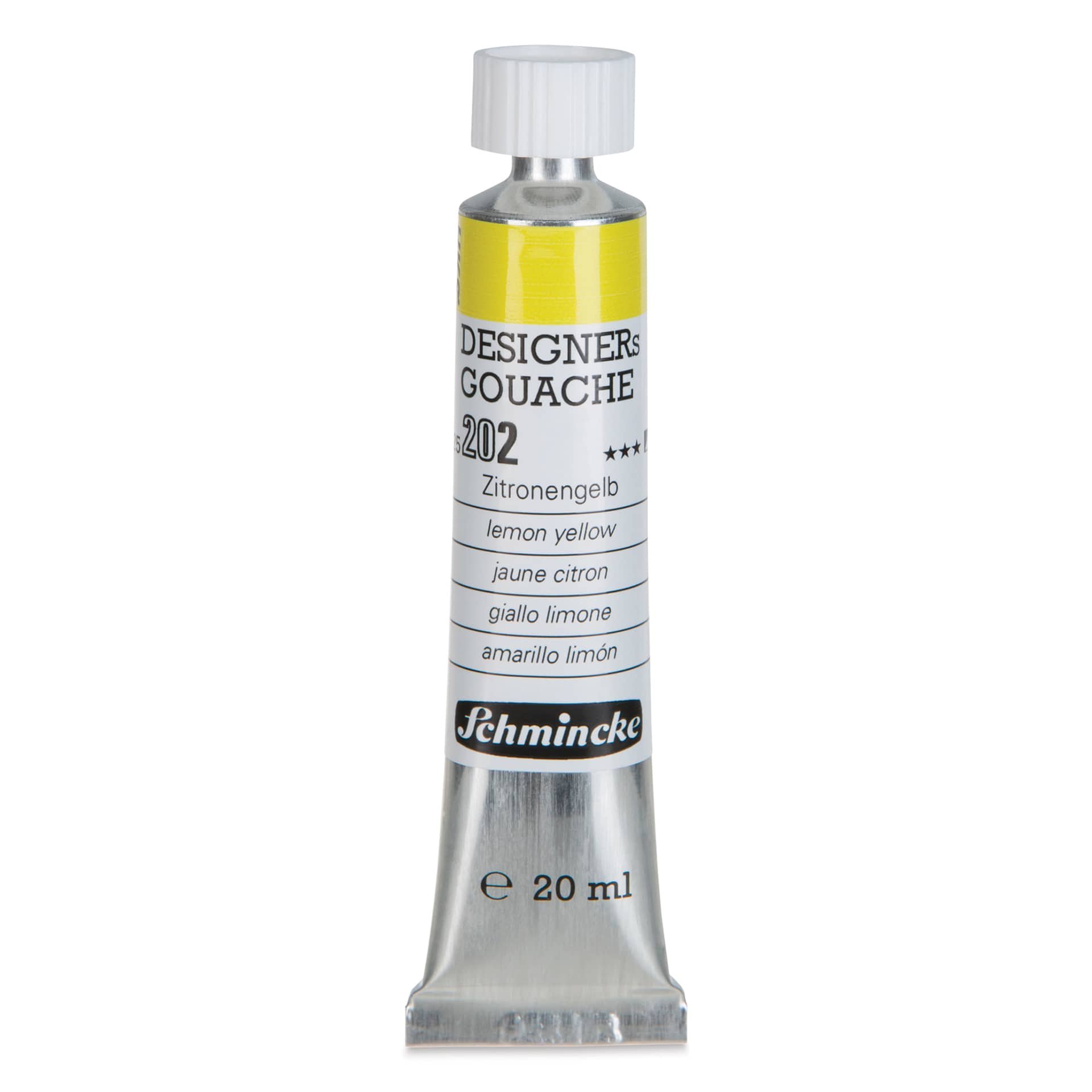 Schmincke Designers Gouache - Lemon Yellow, 20 ml Tube