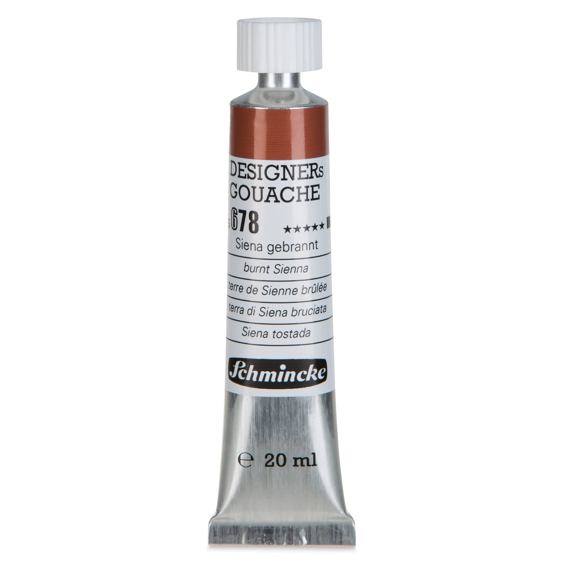 Schmincke Designers Gouache - Burnt Sienna, 20 ml Tube