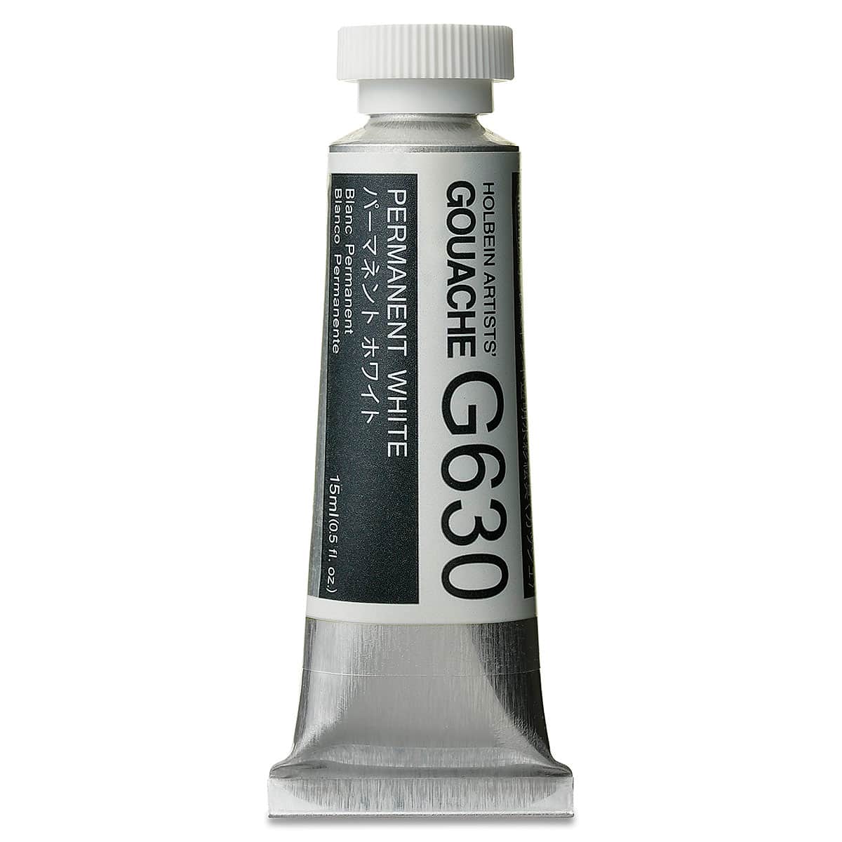 Holbein Artists' Gouache - Permanent White, 15 ml tube
