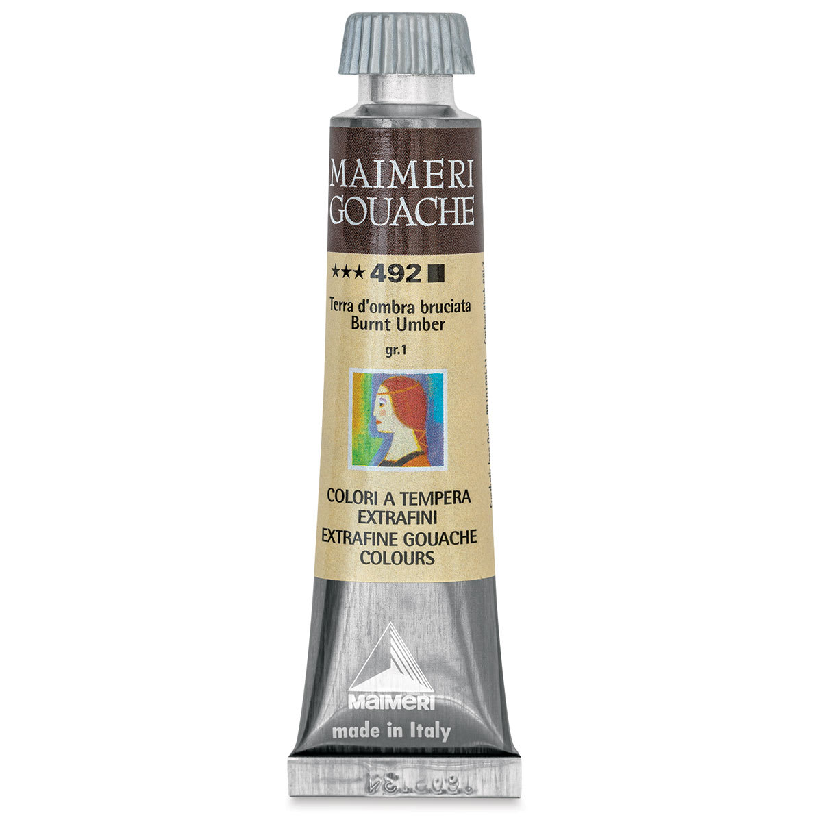 Maimeri Artist Gouache - Burnt Umber, 20 ml tube