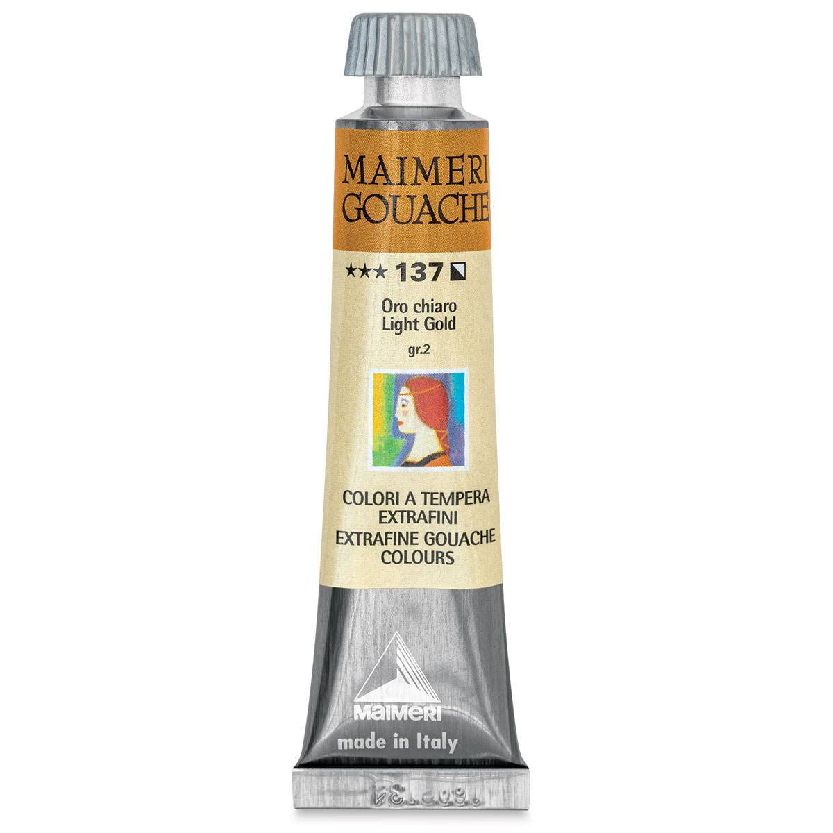 Maimeri Artist Gouache - Light Gold, 20 ml tube