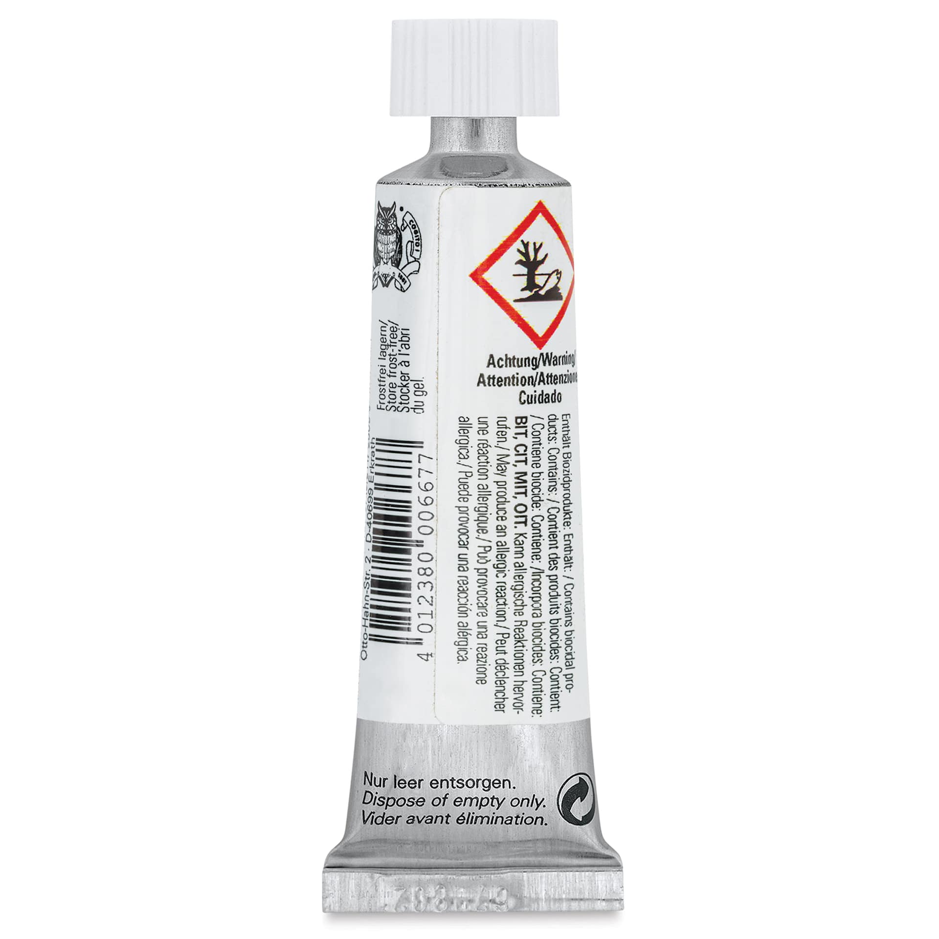 Schmincke Horadam Artist Gouache - Zinc White, 15 ml tube back