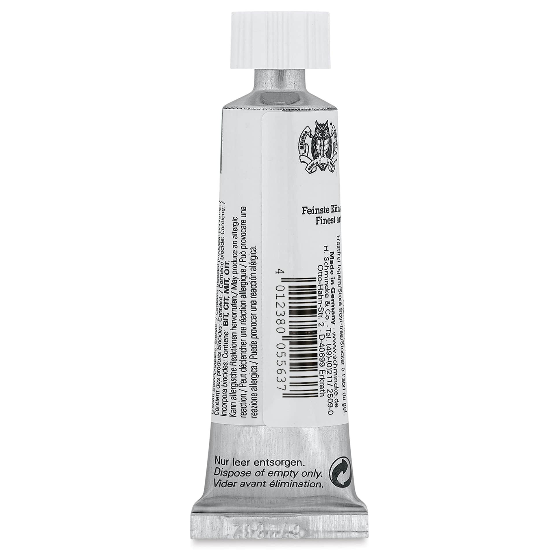 Schmincke Horadam Artist Gouache - Cadmium Yellow Light, 15 ml tube back