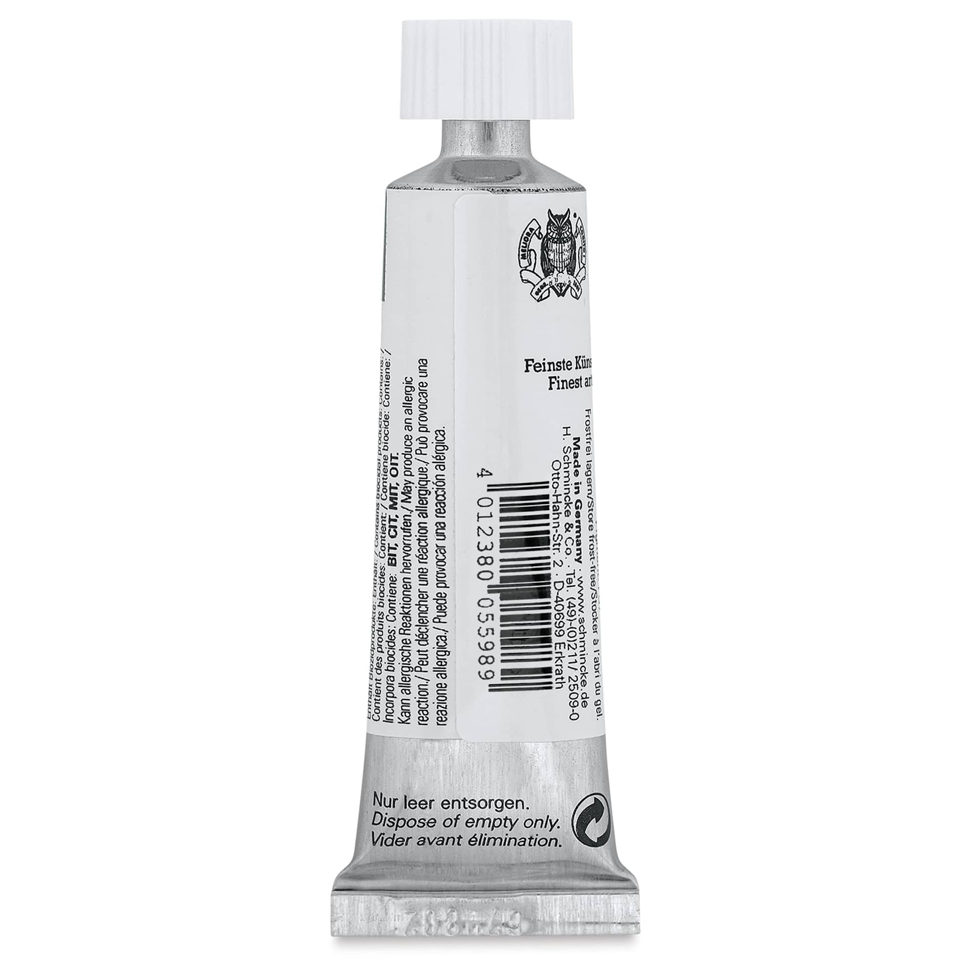 Schmincke Horadam Artist Gouache - Olive Green, 15 ml tube back