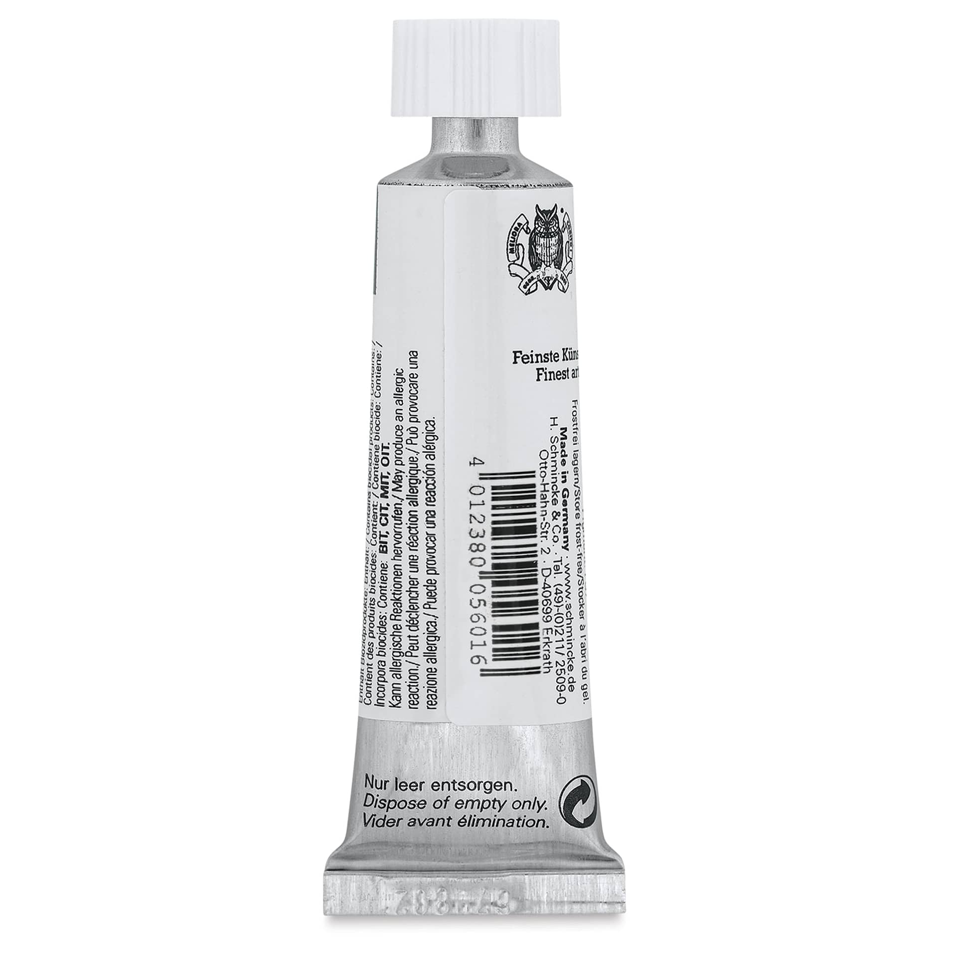Schmincke Horadam Artist Gouache - Burnt Umber, 15 ml tube back