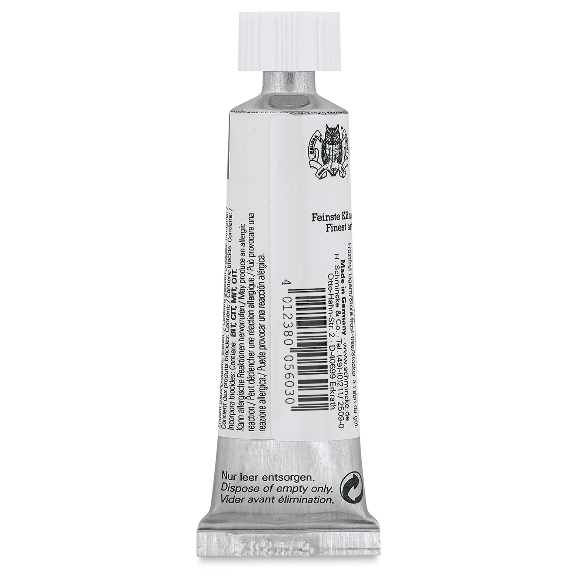 Schmincke Horadam Artist Gouache - Raw Sienna, 15 ml tube back