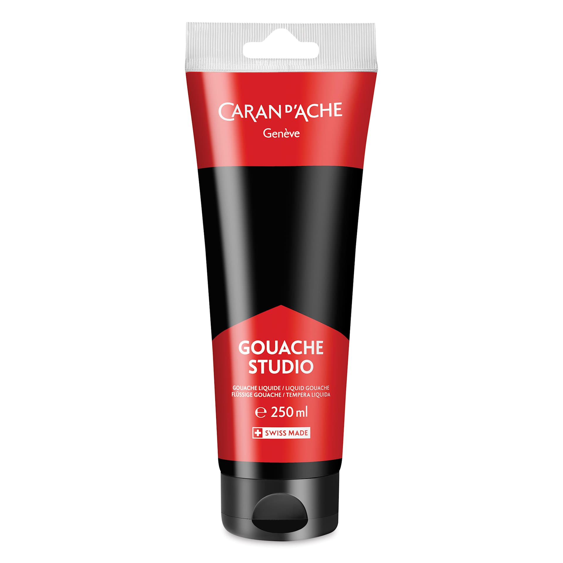 Caran d'Ache Studio Gouache - Black, 250 ml, Tube