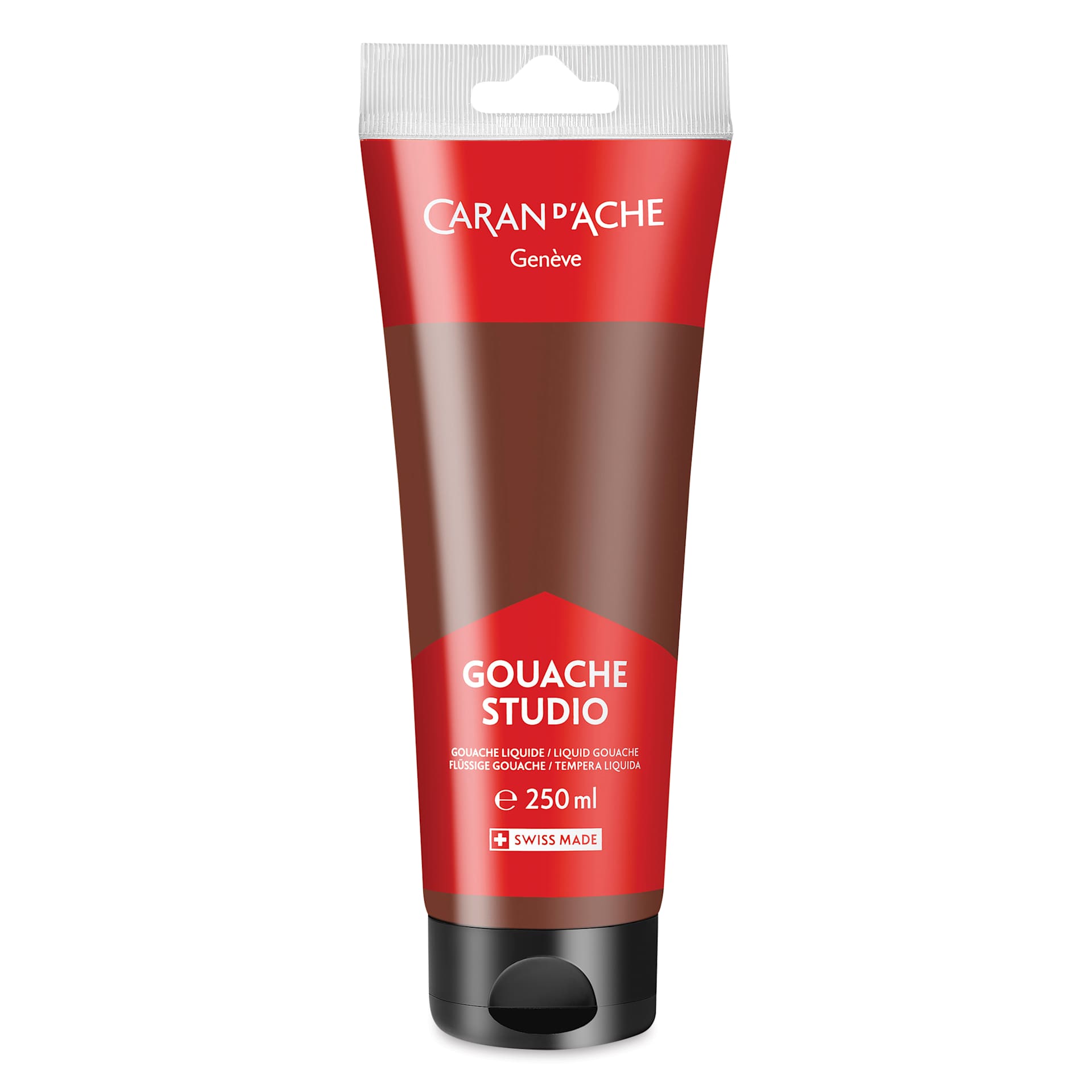 Caran d'Ache Studio Gouache - Burnt Sienna, 250 ml, Tube