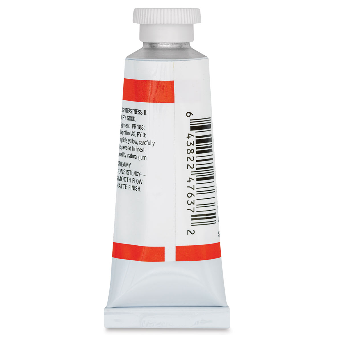 Da Vinci Professional Gouache - Red Light (Vermilion), 37 ml tube back