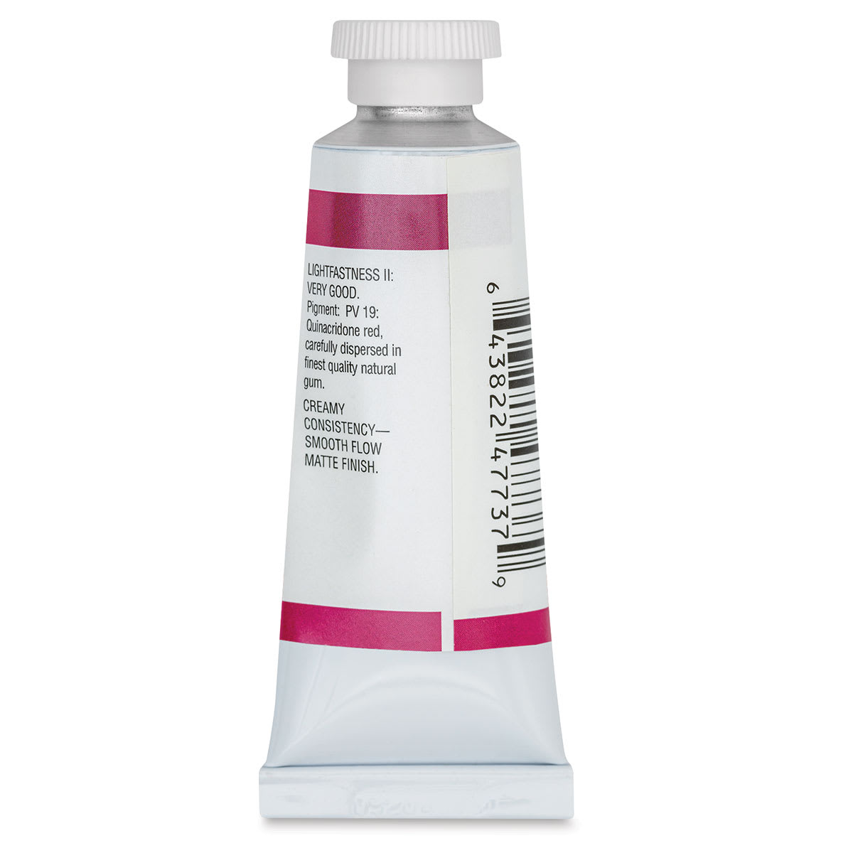 Da Vinci Professional Gouache - Red Rose (Quinacridone), 37 ml tube back