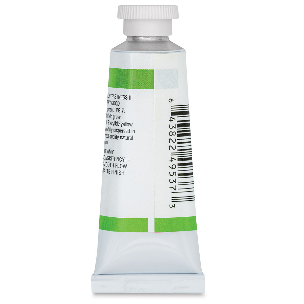 Da Vinci Professional Gouache - Yellow Green, 37 ml tube back