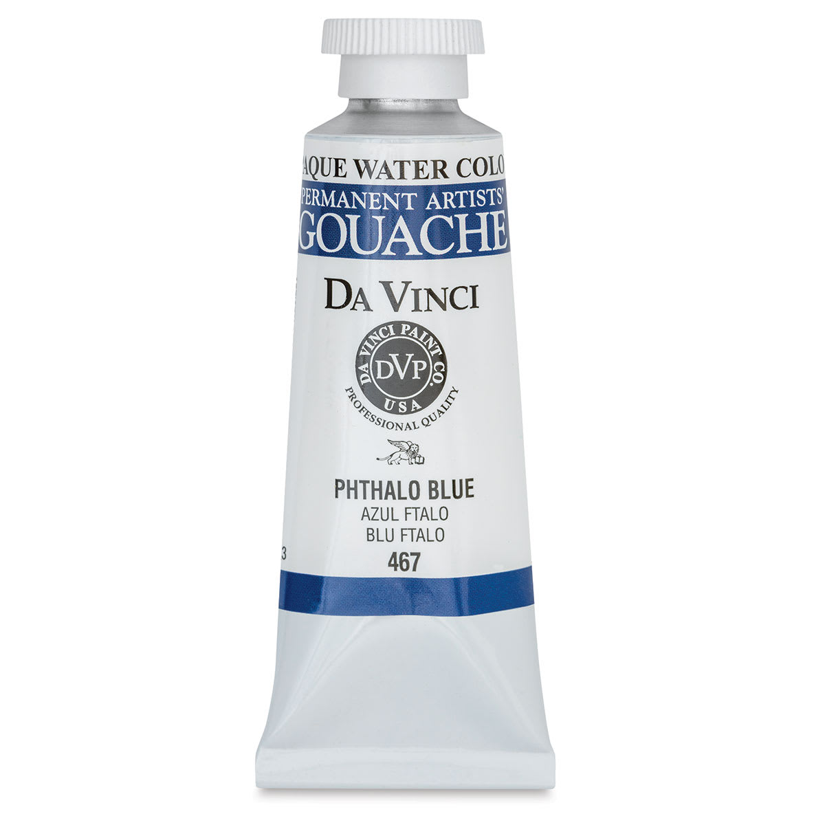 Da Vinci Professional Gouache - Phthalo Blue, 37 ml tube
