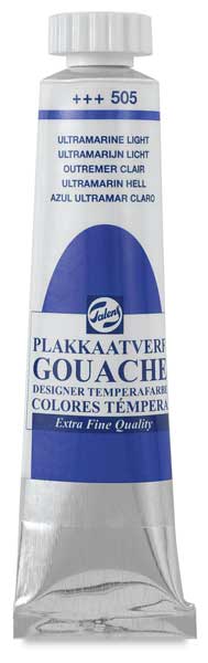 Royal Talens Gouache - 20 ml Ultramarine Blue Tube shown Royal Talens Gouache - 20 ml Ultramarine Blue Tube shown