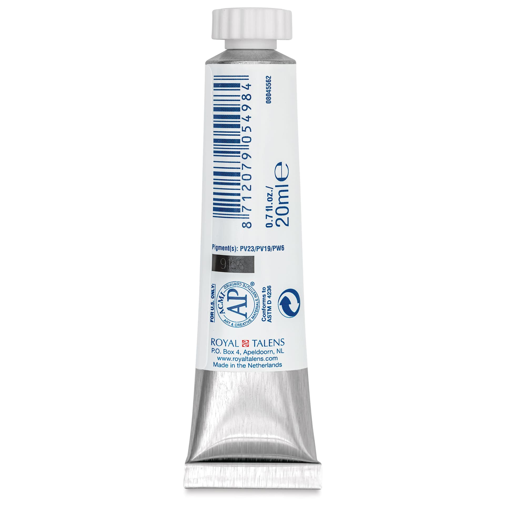 Royal Talens Gouache - Lilac, 20 ml tube back