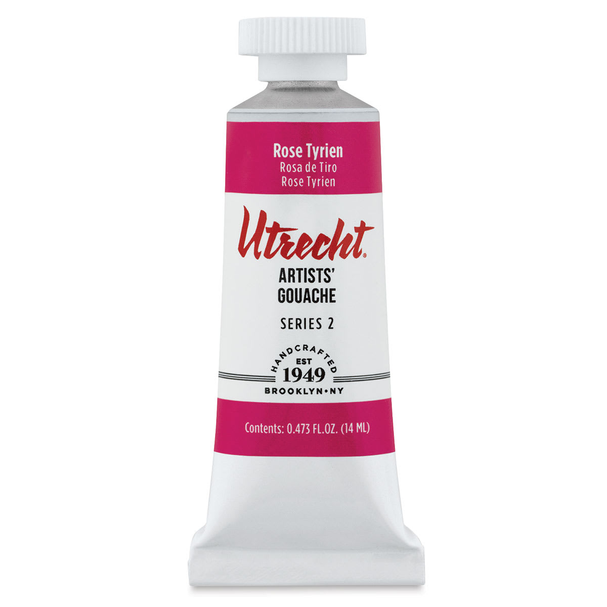 Utrecht Artists' Gouache - Rose Tyrien, 14 ml, Tube (Front) Utrecht Artists' Gouache - Rose Tyrien, 14 ml, Tube (Front)