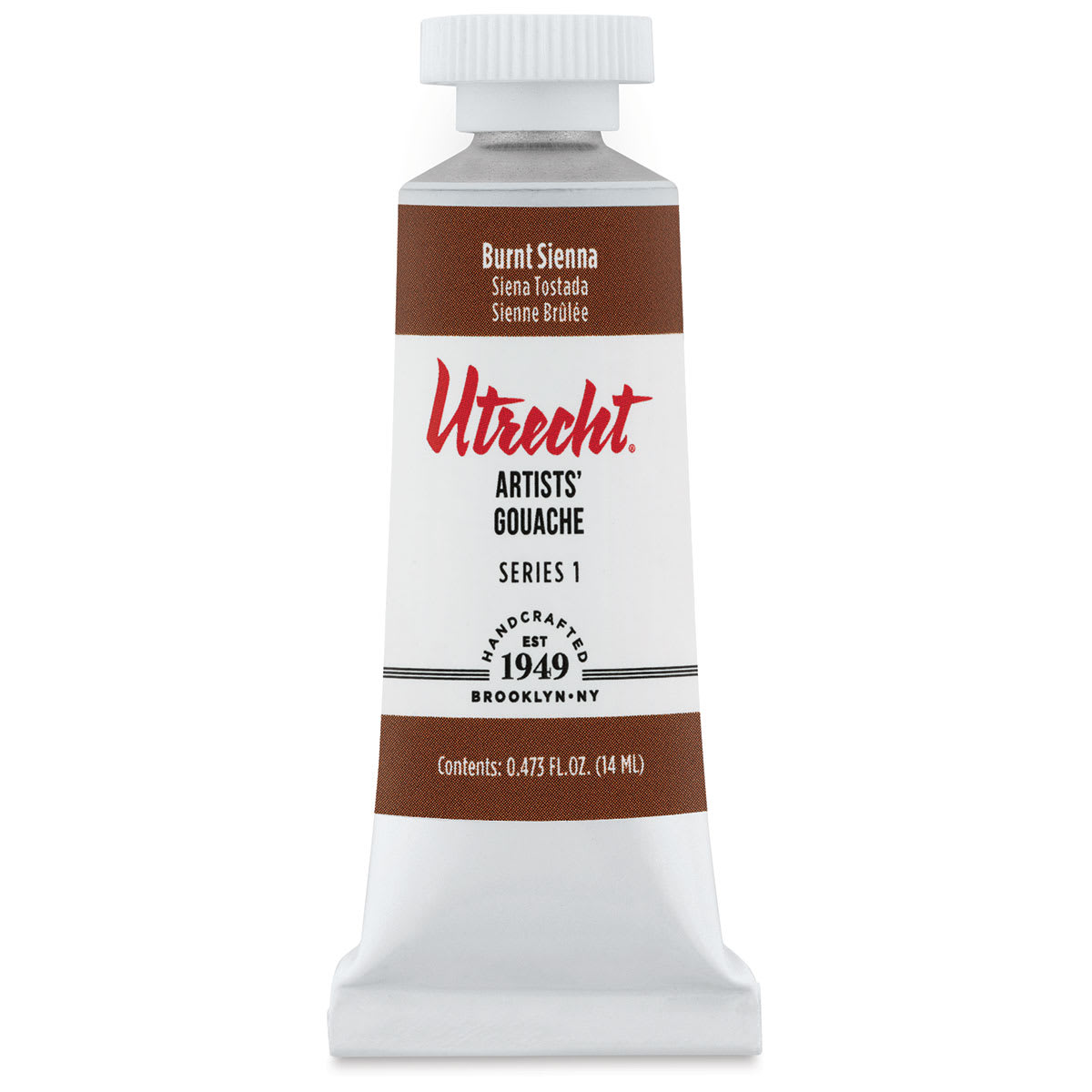 Utrecht Artists' Gouache - Burnt Sienna, 14 ml, Tube (Front)