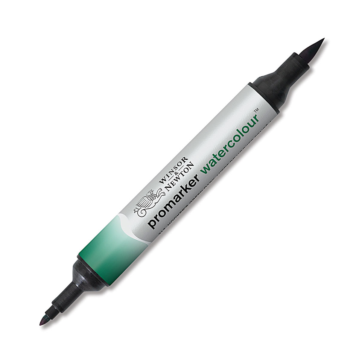 Winsor & Newton Promarker Watercolor Marker - Single green uncapped marker at angle Winsor & Newton Promarker Watercolor Marker - Single green uncapped marker at angle